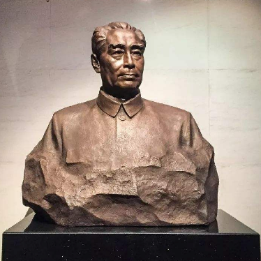 周恩來(lái)雕塑-周恩來(lái)石雕-鑄銅雕塑-偉人雕像